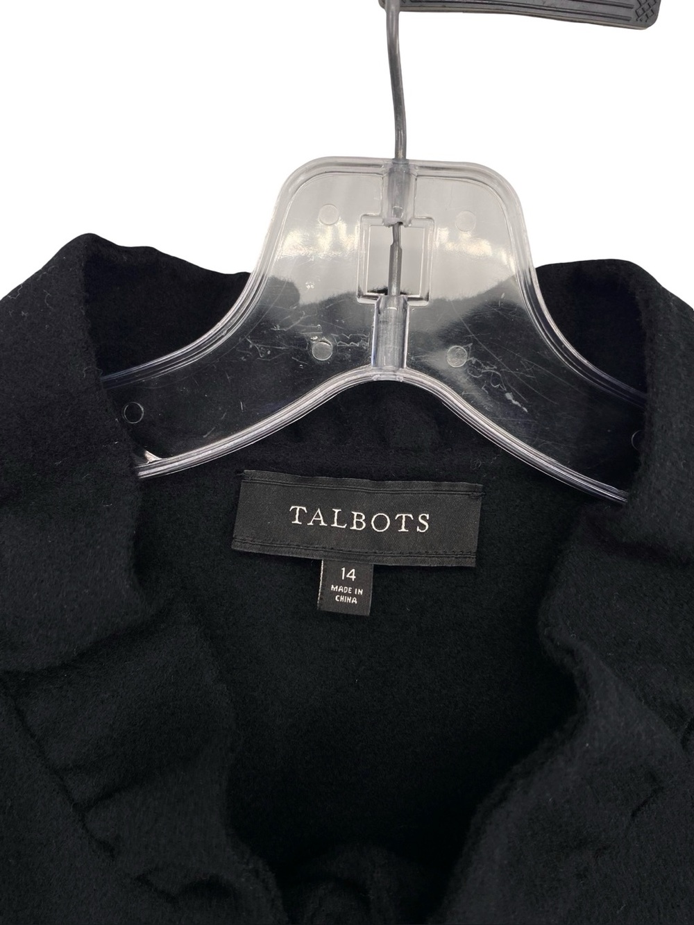 Talbots Luxe Knit Wool Peplum Jacket Size 14 - Picture 3 of 5